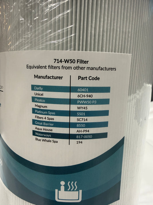 Hot Tub Filter SC714 - PWW50 - 60401 - WY45 - SS01 - FWS01 + MANY MORE