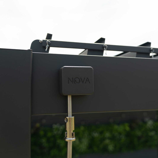 Nova - Titan Freestanding Aluminium Pergola - 6m x 3.6m Rectangular - Grey