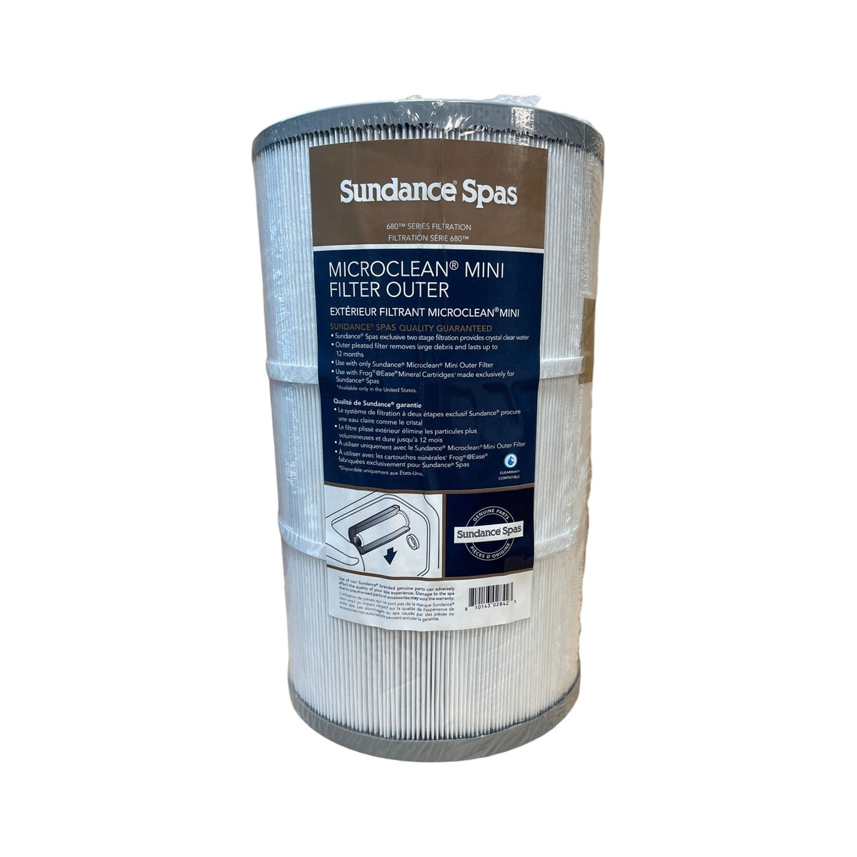 Genuine Sundance® Spas MicroClean® Mini Filter Outer for 2023+ 680 Series Models - Authentic Replacement Filter