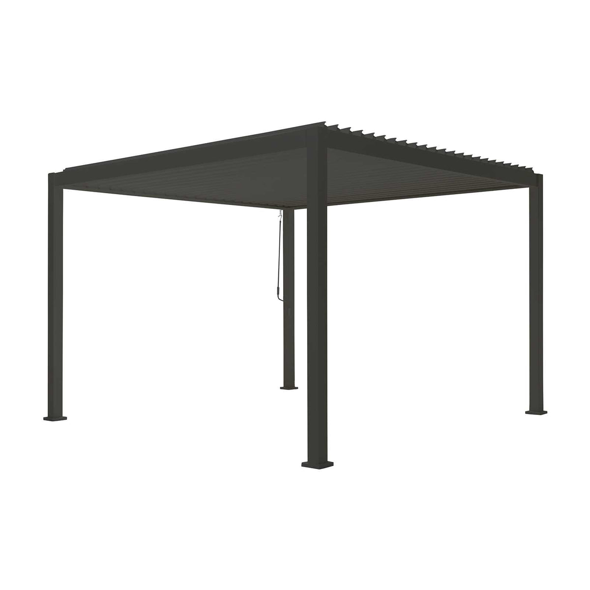 Nova - Titan Freestanding Aluminium Pergola - 3.6m Square - Grey