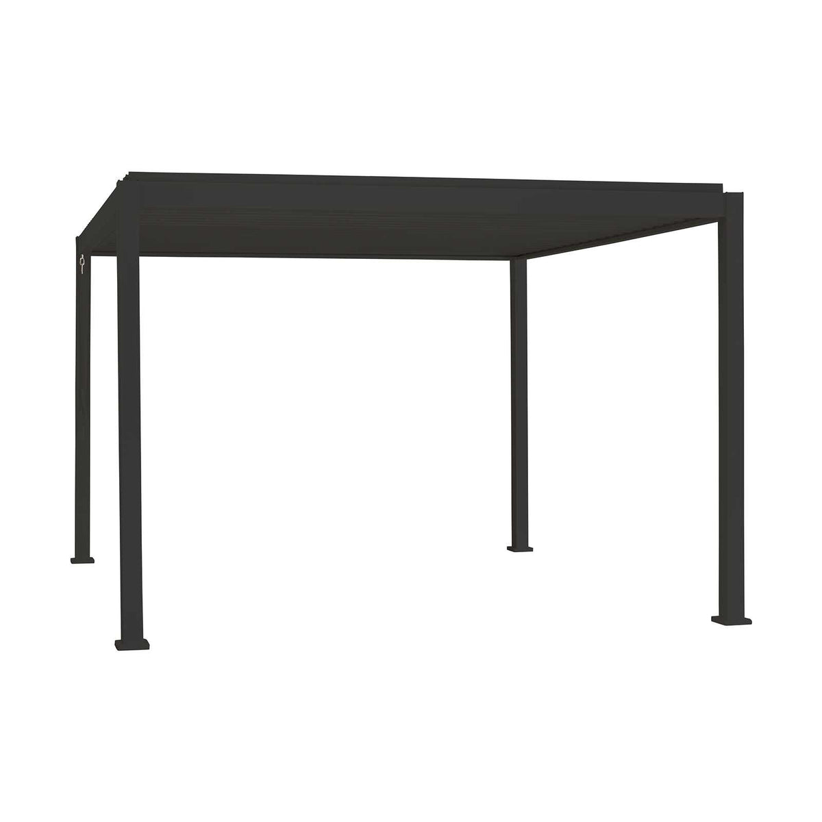 Nova - Titan Freestanding Aluminium Pergola - 3.6m Square - Grey