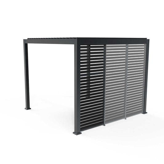 Fixed Horizontal Louvered Aluminium Panels