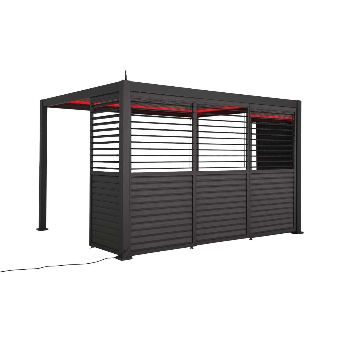 Adjustable Horizontal Louvered Aluminium Panels