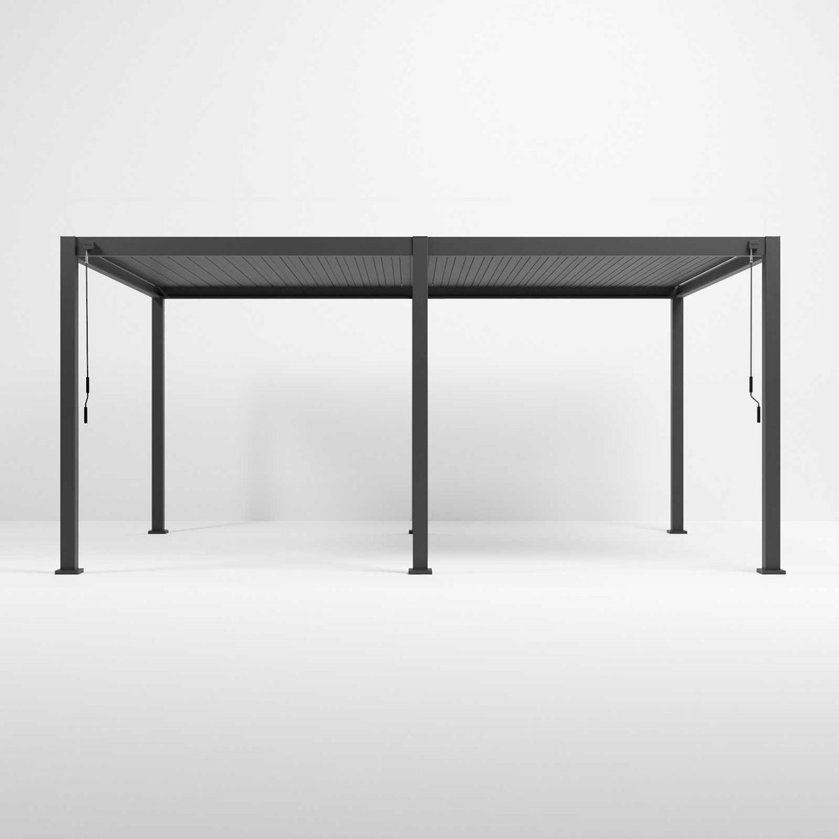 Nova - Titan Freestanding Aluminium Pergola - 5.3m x 3.6m Rectangular - Grey